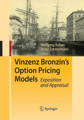 Zimmermann / Hafner |  Vinzenz Bronzin's Option Pricing Models | Buch |  Sack Fachmedien