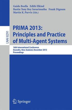 Boella / Elkind / Purvis |  PRIMA 2013: Principles and Practice of Multi-Agent Systems | Buch |  Sack Fachmedien