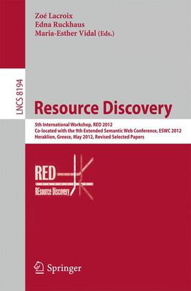 Lacroix / Vidal / Ruckhaus |  Resource Discovery | Buch |  Sack Fachmedien