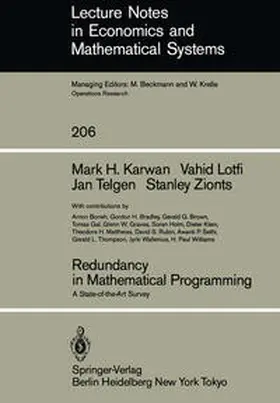 Karwan / Lotfi / Telgen |  Redundancy in Mathematical Programming | eBook | Sack Fachmedien