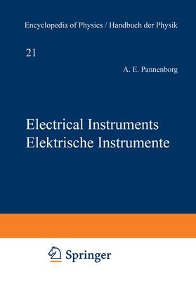 Pannenborg |  Electrical Instruments / Elektrische Instrumente | Buch |  Sack Fachmedien
