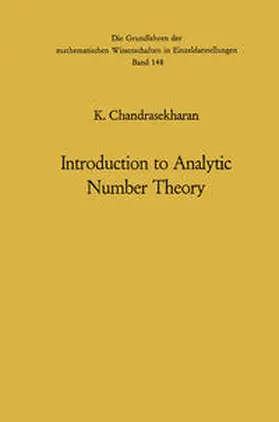 Chandrasekharan |  Introduction to Analytic Number Theory | eBook | Sack Fachmedien