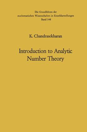Chandrasekharan |  Introduction to Analytic Number Theory | Buch |  Sack Fachmedien