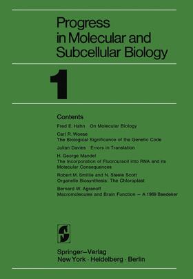 Agranoff / Davies / Hahn |  Progress in Molecular and Subcellular Biology | Buch |  Sack Fachmedien