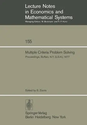 Zionts |  Multiple Criteria Problem Solving | eBook | Sack Fachmedien