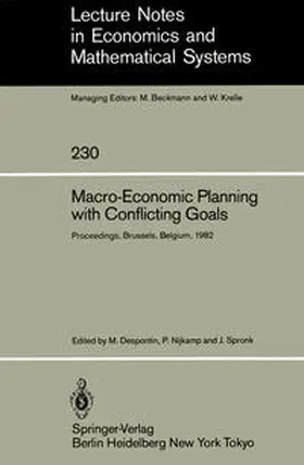 Despontin / Nijkamp / Spronk |  Macro-Economic Planning with Conflicting Goals | eBook | Sack Fachmedien