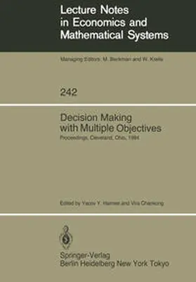 Haimes / Chankong |  Decision Making with Multiple Objectives | eBook | Sack Fachmedien