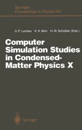 Landau / Mon / Schüttler |  Computer Simulation Studies in Condensed-Matter Physics X | eBook | Sack Fachmedien