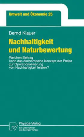 Klauer |  Nachhaltigkeit und Naturbewertung | eBook | Sack Fachmedien