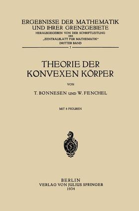 Fenchel / Bonnesen |  Theorie der Konvexen Körper | Buch |  Sack Fachmedien