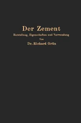 Grün |  Der Zement | Buch |  Sack Fachmedien