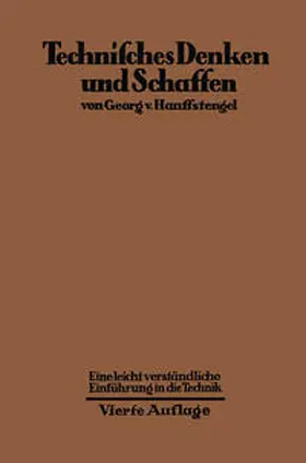 Hanffstengel |  Technisches Denken und Schaffen | eBook | Sack Fachmedien