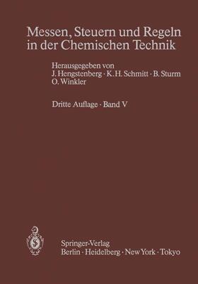 Hengstenberg / Winkler / Schmitt |  Messen, Steuern und Regeln in der Chemischen Technik | Buch |  Sack Fachmedien