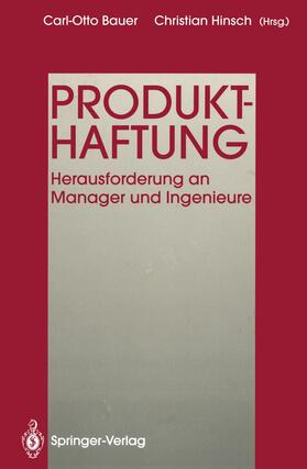 Bauer / Hinsch / Eidam |  Produkthaftung | Buch |  Sack Fachmedien
