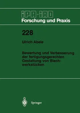 Abele |  Bewertung und Verbesserung der fertigungsgerechten Gestaltung von Blechwerkstücken | eBook | Sack Fachmedien