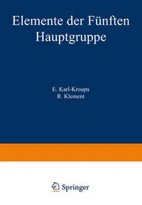  Elemente der Fünften Hauptgruppe | eBook | Sack Fachmedien