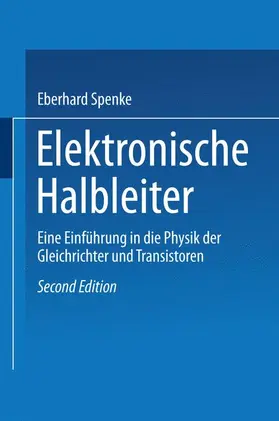 Spenke |  Elektronische Halbleiter | Buch |  Sack Fachmedien