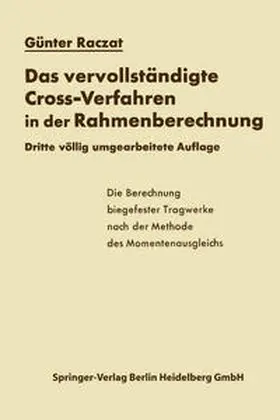 Raczat |  Das vervollständigte Cross-Verfahren in der Rahmenberechnung | Buch |  Sack Fachmedien