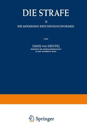 Hentig |  Die Strafe II | Buch |  Sack Fachmedien