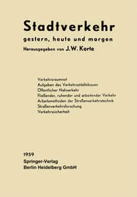 Korte |  Stadtverkehr | Buch |  Sack Fachmedien