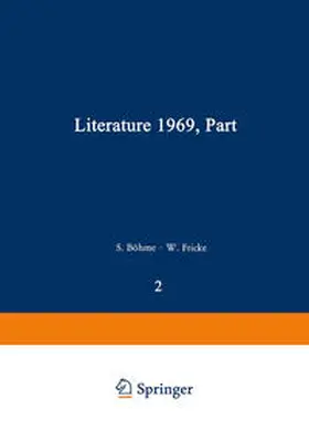 Böhme / Fricke / Güntzel-Lingner |  Literature 1969, Part 2 | eBook | Sack Fachmedien