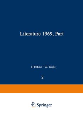 Böhme / Fricke / Güntzel-Lingner |  Literature 1969, Part 2 | Buch |  Sack Fachmedien
