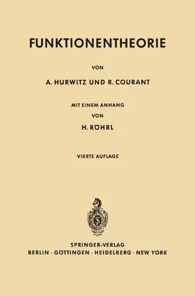 Hurwitz / Courant / Hirzebruch |  Vorlesungen Über allgemeine Funktionentheorie und elliptische Funktionen | Buch |  Sack Fachmedien