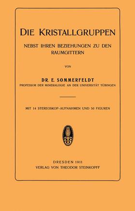 Sommerfeldt |  Die Kristallgruppen | Buch |  Sack Fachmedien