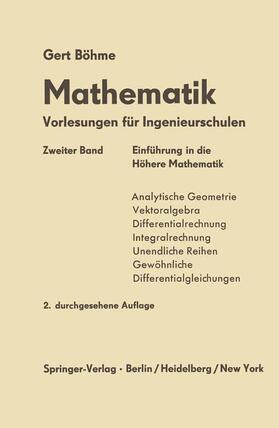 Böhme |  Einfürung in die Höhere Mathematik | Buch |  Sack Fachmedien