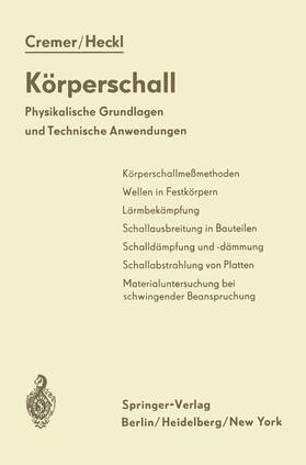 Heckl / Cremer |  Körperschall | Buch |  Sack Fachmedien