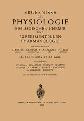 Krayer / Lehnartz / Muralt |  Ergebnisse der Physiologie Biologischen Chemie und Experimentellen Pharmakologie | eBook | Sack Fachmedien