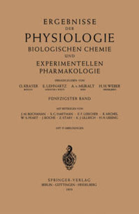 Krayer / Lehnartz / Muralt |  Ergebnisse der Physiologie Biologischen Chemie und Experimentellen Pharmakologie | eBook | Sack Fachmedien