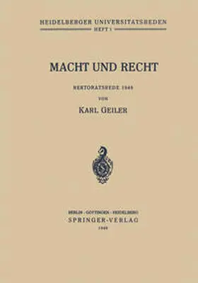 Geiler |  Macht und Recht | eBook | Sack Fachmedien