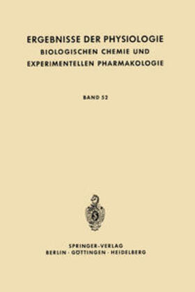 Kramer / Krayer / Lehnartz |  Ergebnisse der Physiologie Biologischen Chemie und Experimentellen Pharmakologie | eBook | Sack Fachmedien