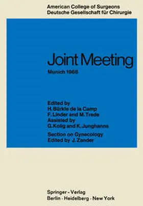 Bürkle de la Camp / Linder / Trede |  Joint Meeting Munich 1968 | eBook | Sack Fachmedien