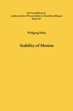 Hahn |  Stability of Motion | eBook | Sack Fachmedien