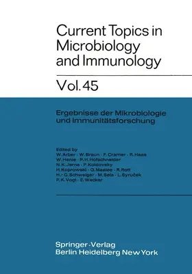 Arber / Maaløe / Braun |  Current Topics in Microbiology and Immunology | Buch |  Sack Fachmedien