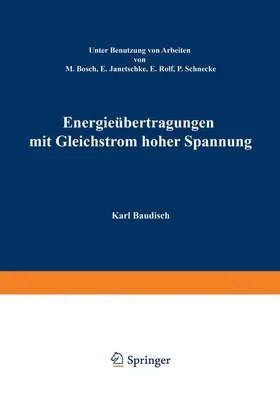 Baudisch |  Energieübertragung mit Gleichstrom hoher Spannung | Buch |  Sack Fachmedien