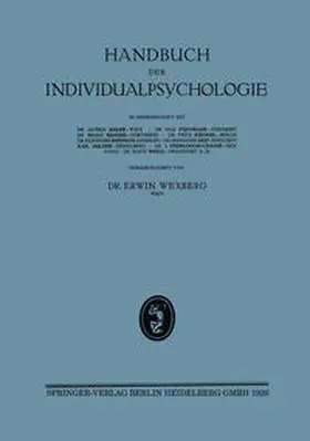 Wexberg / Adler / Weigl |  Handbuch der Individualpsychologie | eBook | Sack Fachmedien