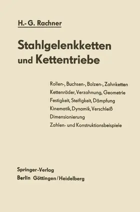 Rachner |  Stahlgelenkketten und Kettentriebe | Buch |  Sack Fachmedien