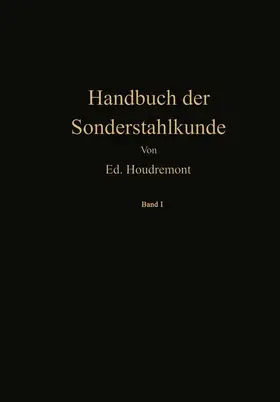 Houdremont |  Handbuch der Sonderstahlkunde | Buch |  Sack Fachmedien