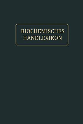 Fodor / Fuchs / Hirsch |  Biochemisches Handlexikon | Buch |  Sack Fachmedien