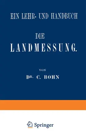 Bohn |  Die Landmessung | Buch |  Sack Fachmedien