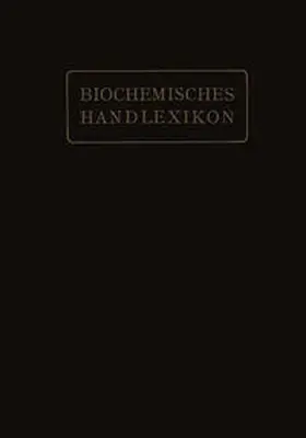 Altenburg / Bang / Einbeck |  Biochemisches Handlexikon | eBook | Sack Fachmedien