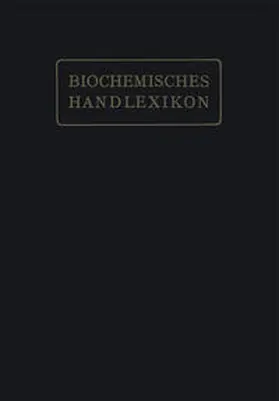 Altenburg / Bang / Einbeck |  Biochemisches Handlexikon | eBook | Sack Fachmedien