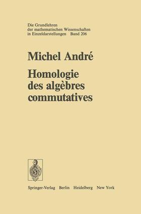 Andre |  Homologie des algebres commutatives | Buch |  Sack Fachmedien
