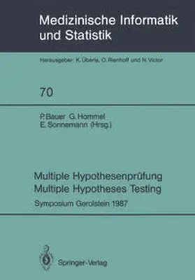 Bauer / Hommel / Sonnemann |  Multiple Hypothesenprüfung / Multiple Hypotheses Testing | eBook | Sack Fachmedien