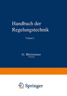 Mangoldt / Bleisteiner |  Handbuch der Regelungstechnik | Buch |  Sack Fachmedien