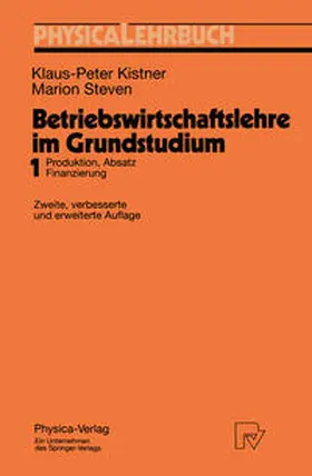 Kistner / Steven |  Betriebswirtschaftslehre im Grundstudium | eBook | Sack Fachmedien