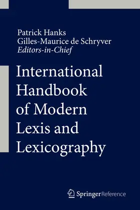 Hanks / de Schryver |  International Handbook of Modern Lexis and Lexicography | Buch |  Sack Fachmedien